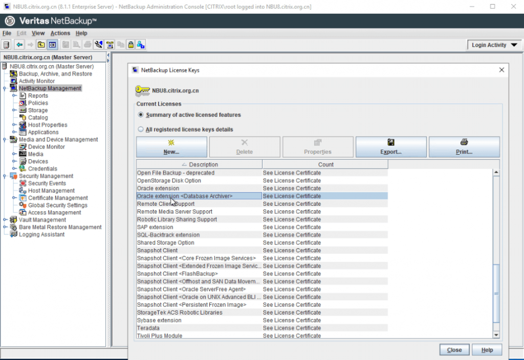 Veritas NetBackup 8.1 windows 许可证+安装教程