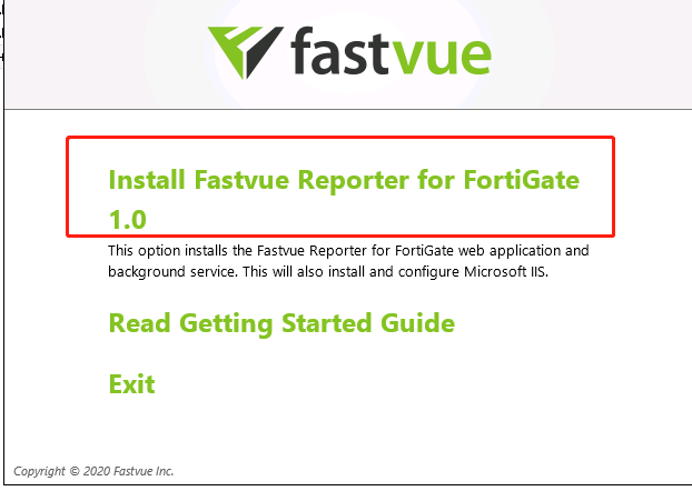 Fastvue Reporter For FortiGate 1.0安装教程插图2