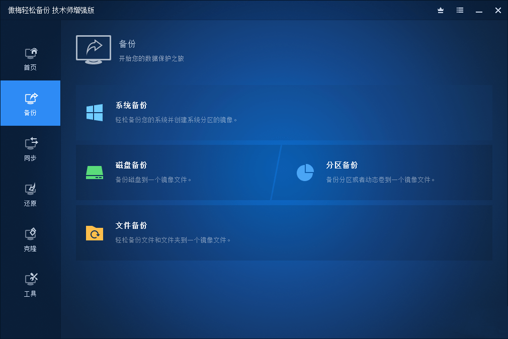 傲梅轻松备份AOMEI Backupper v6.9.1中文注册版