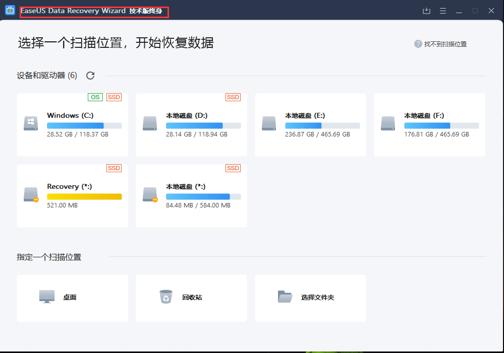 EaseUS Data Recovery Wizard 技术版
