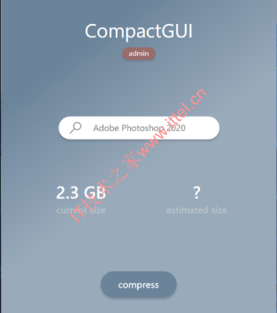 Compact GUI，磁盘文件在线压缩神器