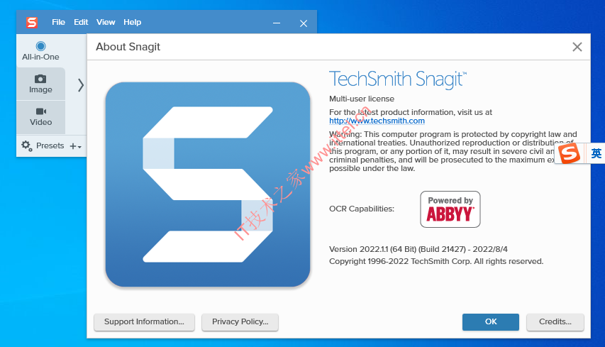 TechSmith Snagit 2022.1.1 破解版
