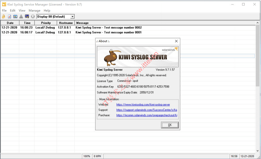 Solarwinds Kiwi Syslog Server