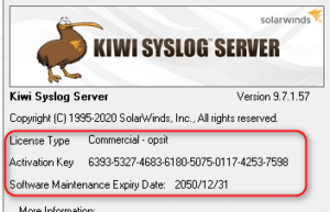 Solarwinds Kiwi Syslog Server 9.7.1