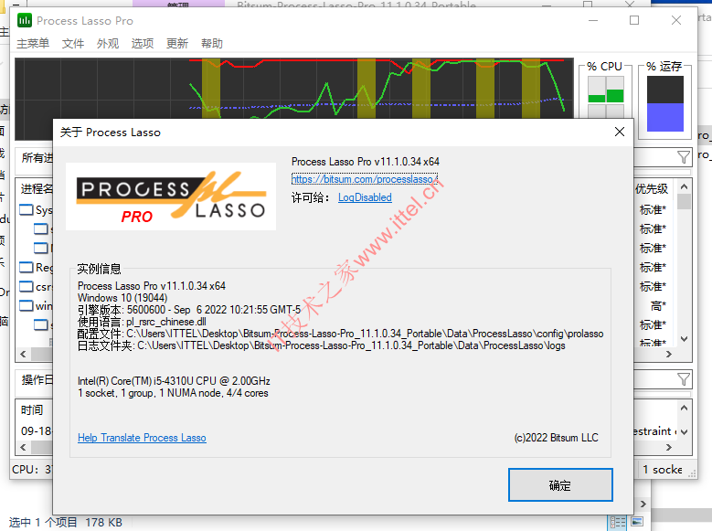 Process Lasso Pro 11.1.0 中文绿色便携版
