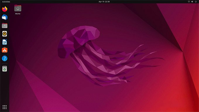 Ubuntu 22.04 LTS 桌面截图